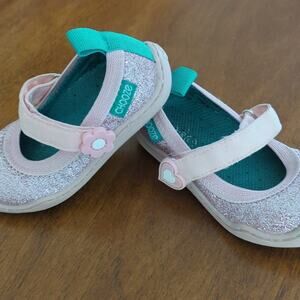 Chooze toddler little Girls pink glitter Mary Jane Toddler size 6
